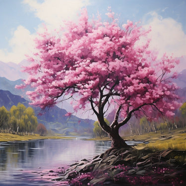 Japanese Cherry Blossom Tree Canvas